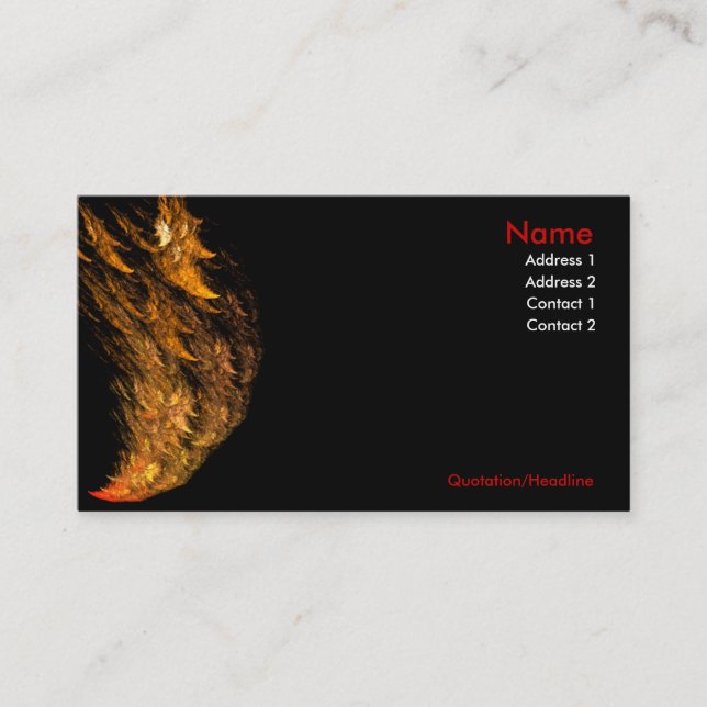 Chaud chaud chaud ! Sentez les cartes de visite de (Devant)