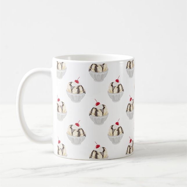 Chaud Fudge Sundaes Café Mug (Gauche)