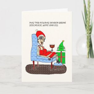 CHAUD MAMA PAIX AMOUR ET JOYER CARTE DE NOËL