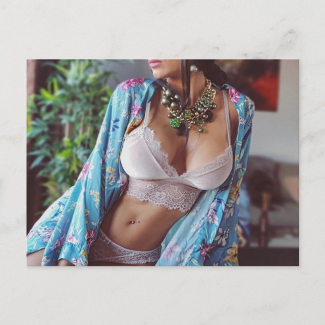 ㋡ ㋛ ☺ Chaud ! Mannequin lingerie photo carte posta (Devant)