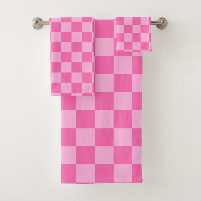 Chaud Pink Checkerboard (En situation)