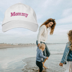 Chaud rose maman brodé Casquette de baseball