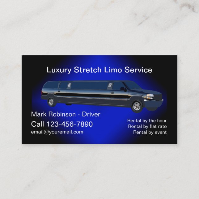 Chauffer Chauffer Classy Cartes de visite (Devant)