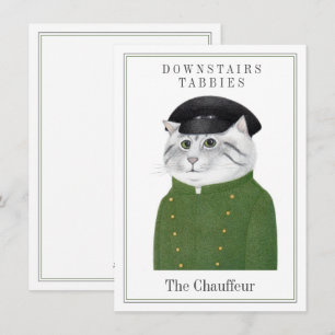 CHAUFFEUR CAT 4.5x6.25 Flat Card + Text 
