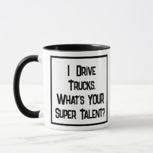 Chauffeur De Camion Super Talent. Mug à café à deu
