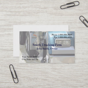 Chauffeur de camion troquant le carte de visite