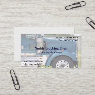 Chauffeur de camion troquant le carte de visite