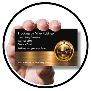 Chauffeur de camionnage brillant classique Carte d