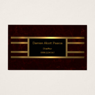 Chauffeur Ritzy Unique Élégant Rouge Grunge