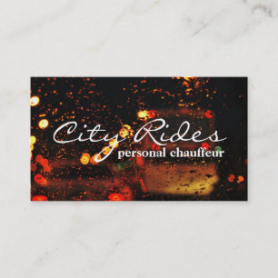 Chauffeur Taxi Cab Driver Transportation Business Business Card