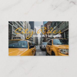 Chauffeur Taxi Cab Driver Transportation Business Business Card