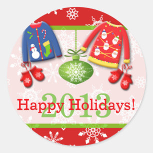 Chauffeurs de Noël moches Happy Holidays Sticker 4