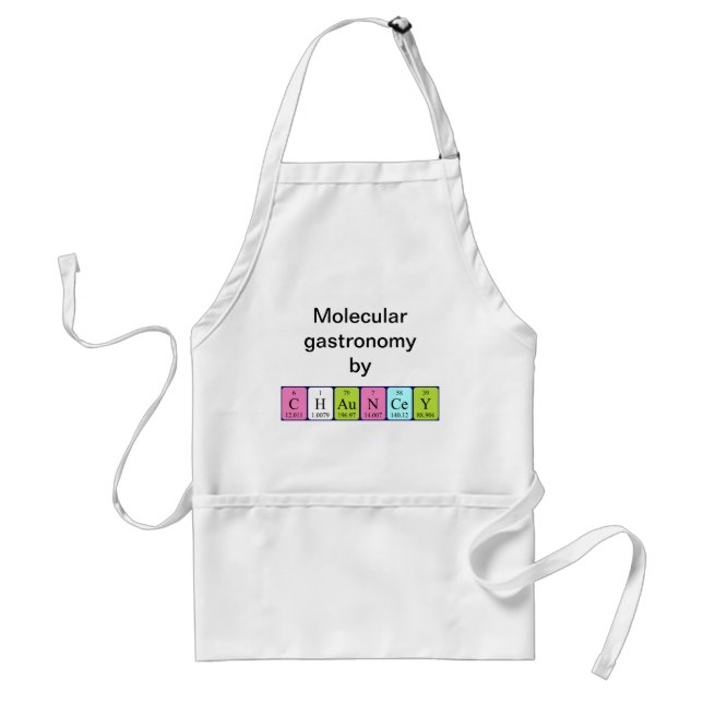 Chauncey periodic table name apron (Front)