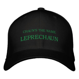 CHAUN'S THE NAME, LEPRECHAUN EMBROIDERED HAT