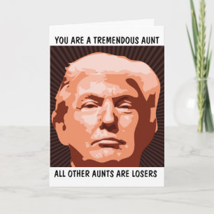 CHAUNT TREMENDOUS CHAUNT DONALD TRUMP CARTES D'ANN