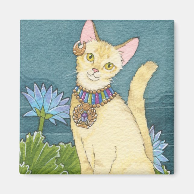 Chausie square magnet (Front)