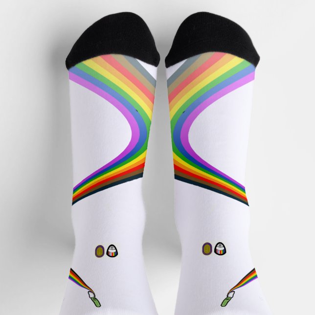 Chaussette 2024 AOSA AWS Edition Spéciale Chaussettes Pride (Haut)