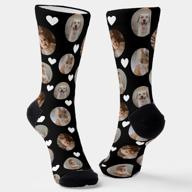 Chaussette 4 Photo Collage Template Make Your Own Fun (Angulaire)