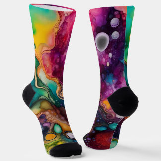 Chaussette 60s Retro Tye Die les années 70 Hippy