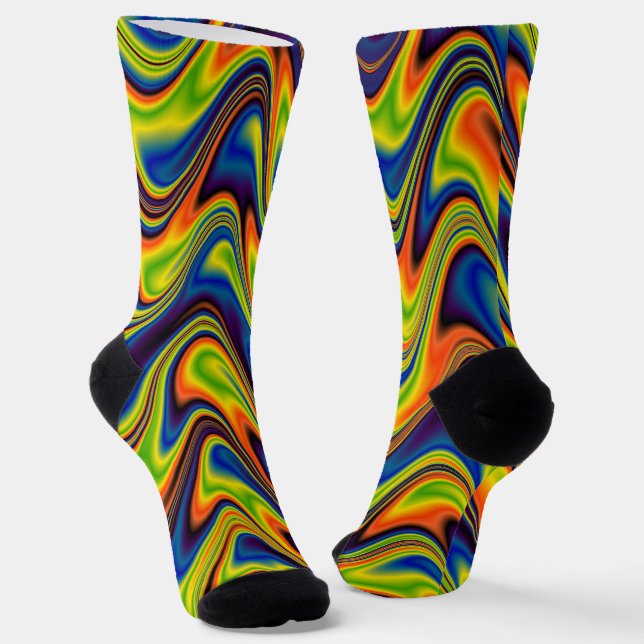 Chaussette Abstrait coloré (Angulaire)