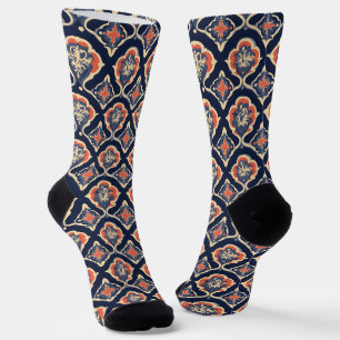 Chaussette Abstrait coloré Motif ornemental