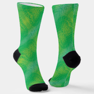 Chaussette Acceptation   Médaillons de saumons jaunes bleus