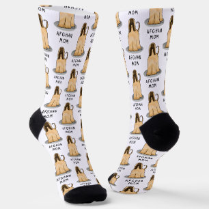 Chaussette Afghan Hound Maman Afghan Maman (fawn) Mignonne ma