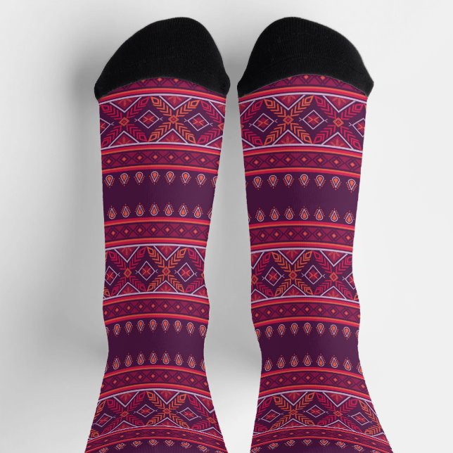 Chaussette African Wax Print Africa United UNIA Afri Socks (Haut)
