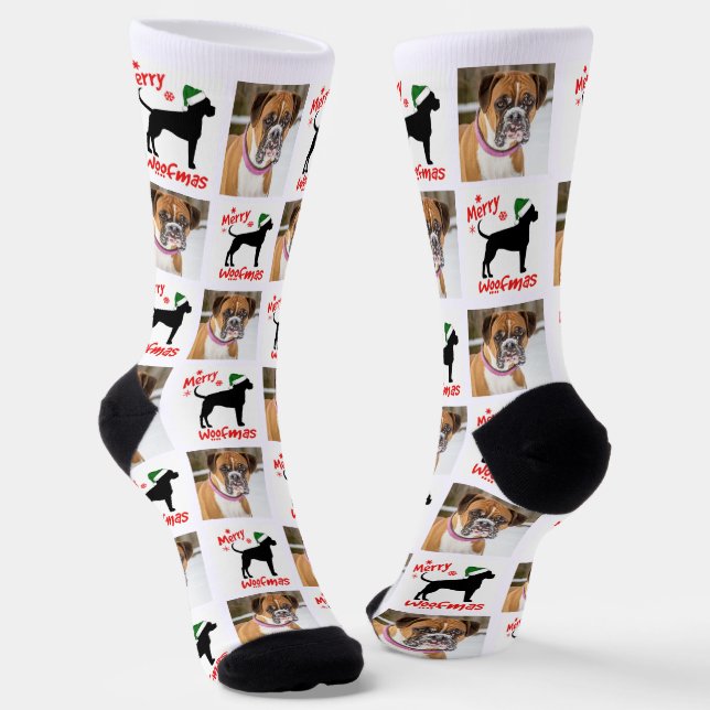 Chaussette Ajouter Boxer Fun Christmas Chien (Angulaire)