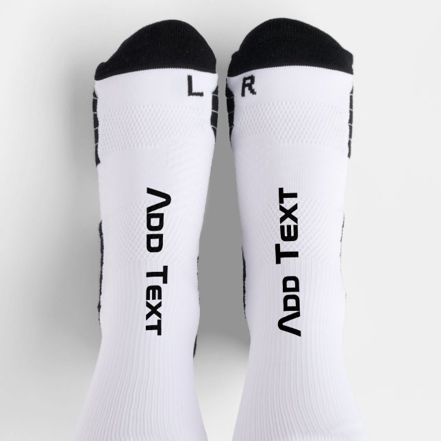 Chaussette Ajouter un nom de texte Imprimé Stylish Élégant Ho (Haut)