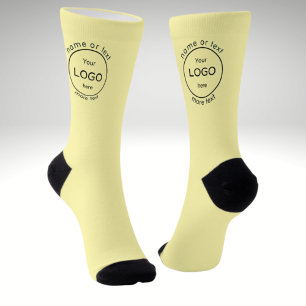 Chaussette Ajoutez le logo de votre entreprise de commerce lé