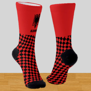 Chaussette Albanie Chaussettes, drapeau albanais mode / sport