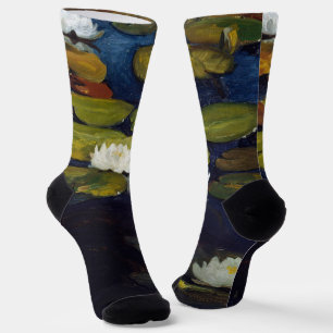 Chaussette Albert Edelfeue - Lys d'eau, étude