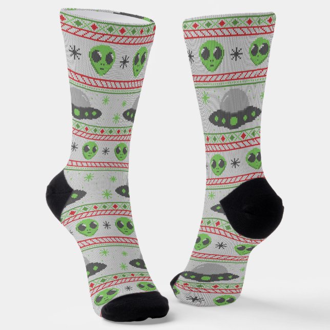 Chaussette Alien Vilain Sweat de Noël (Angulaire)