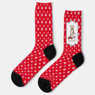 Chaussette Allons-y ! Yellow Lab Labrador Retriever Dog Cute