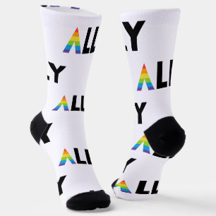 Chaussette Ally droit LGBTQ Rainbow LGBT