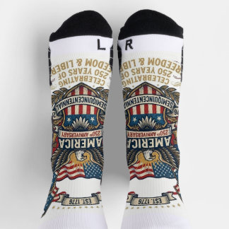 Chaussette Amérique 250e anniversaire patriotique 1776 Libert