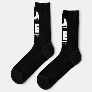 Chaussette Amour Synchronisé Et Patinage Artistique Nom Texte