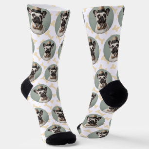 Chaussette Amoureux des chiens Une photo amusante d'animal de