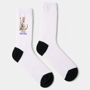 Chaussette Amusant Amoureux de les chats Anniversaire Surpris