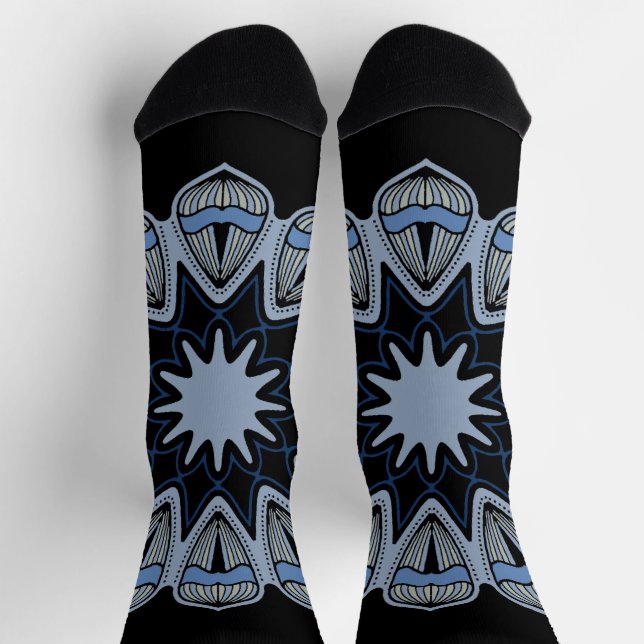 Chaussette Amusant Avec Chaussettes Bleues Crew (Haut)