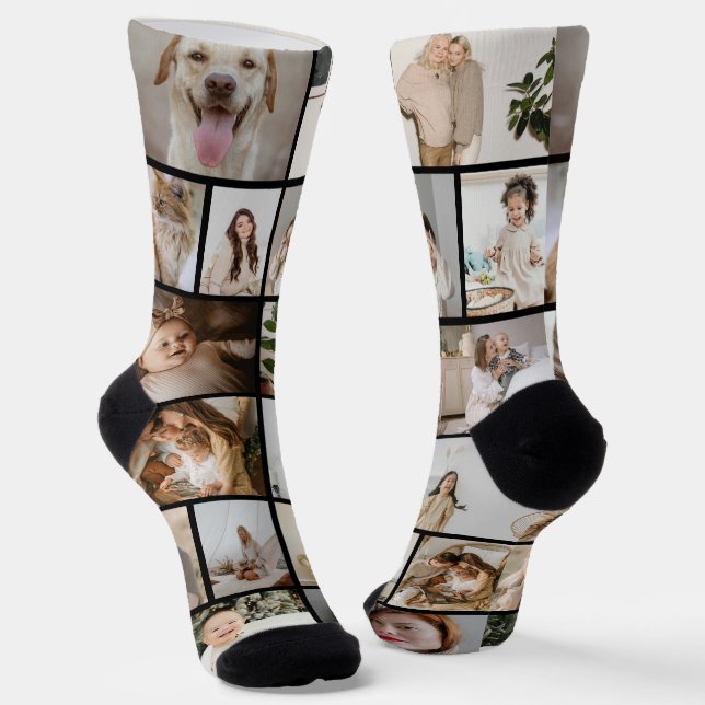 Chaussette Amusement personnalisé 16 Modèle photo (Angulaire)