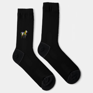 Chaussette Animal de Tangram Licorne Abstrait de Style Mid Ce