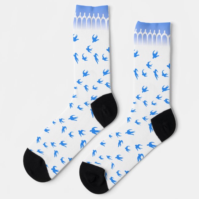 Chaussette Antique Plaque & Café au Lait Bol Chaussettes | Av (Gauche)