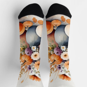 Chaussette Aquarelle célébrant la chute