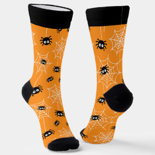 Chaussette Araignée d'Halloween mignonne et Chaussettes Web a