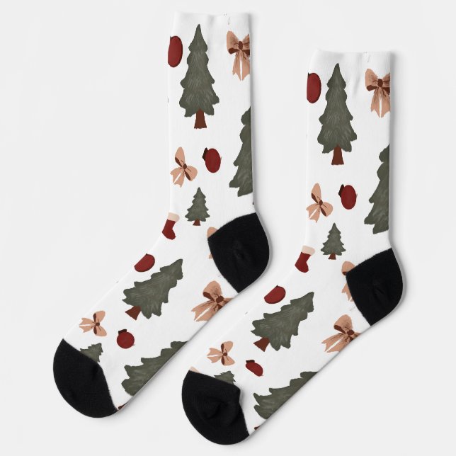 Chaussette Arbres de Noël (Gauche)