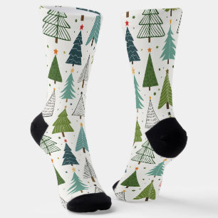 Chaussette Arbres rétro