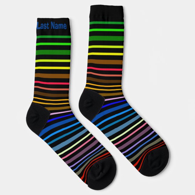Chaussette Arc en ciel - Personnalisable (Droite)