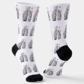 Chaussette Art des poumons